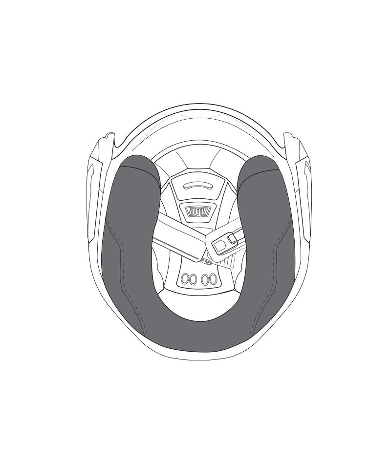 AGV CHEEK PADS K-5 JET ASIAN FIT