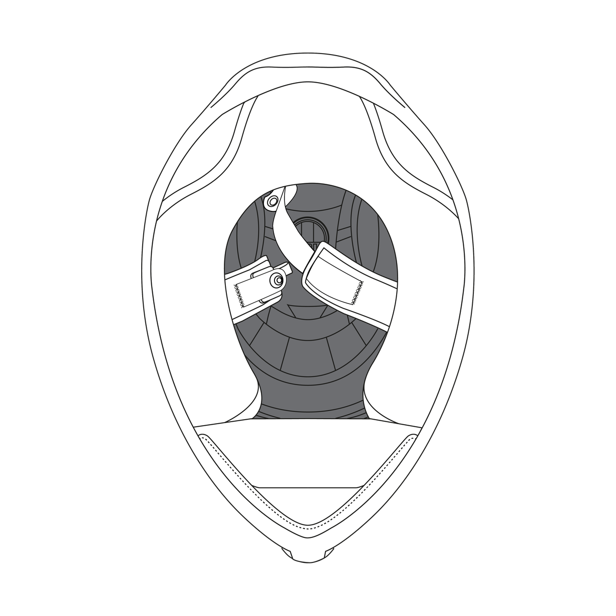 AGV CROWN PAD K1 S/K1 ASIA FIT - BLACK