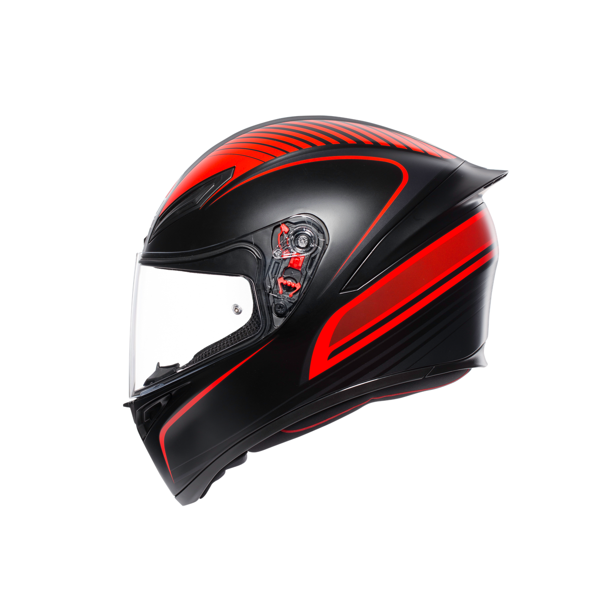 K1 ASIA FIT - WARMUP MATT BLACK/RED