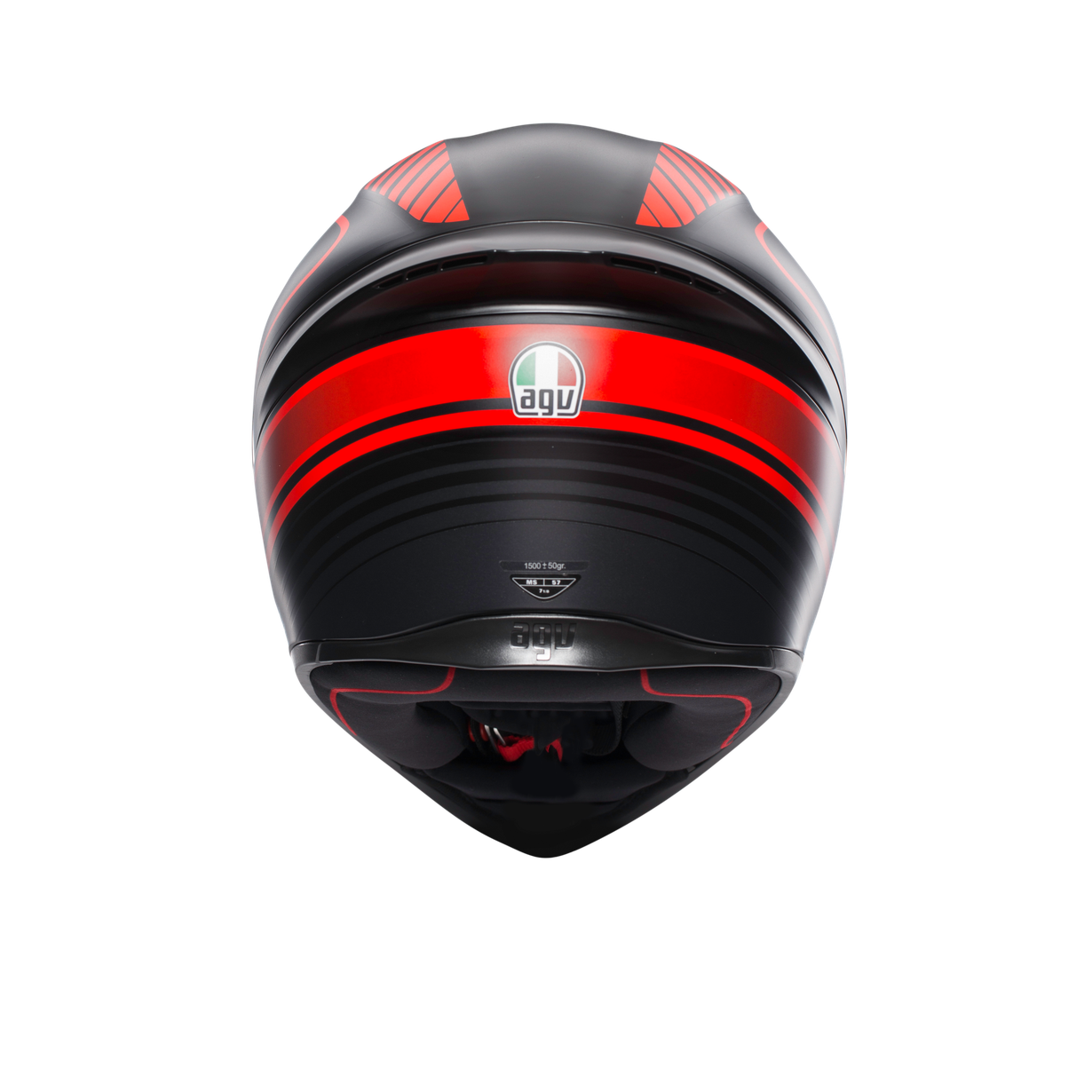 K1 ASIA FIT - WARMUP MATT BLACK/RED