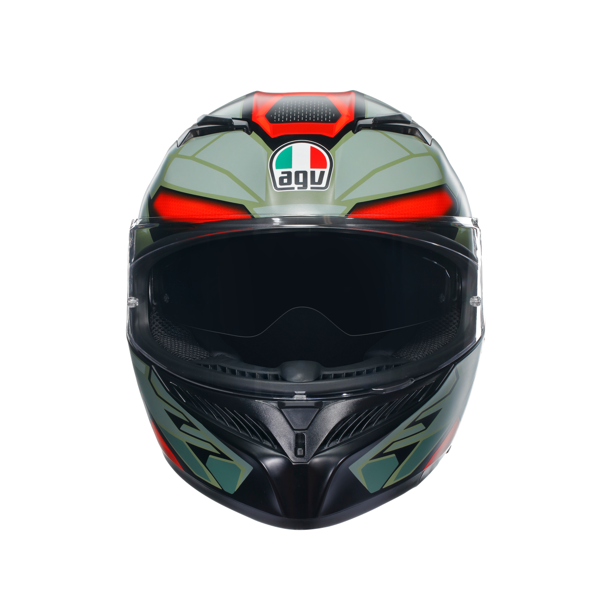 K3 ASIA FIT - DECEPT MATT BLACK/GREEN/RED