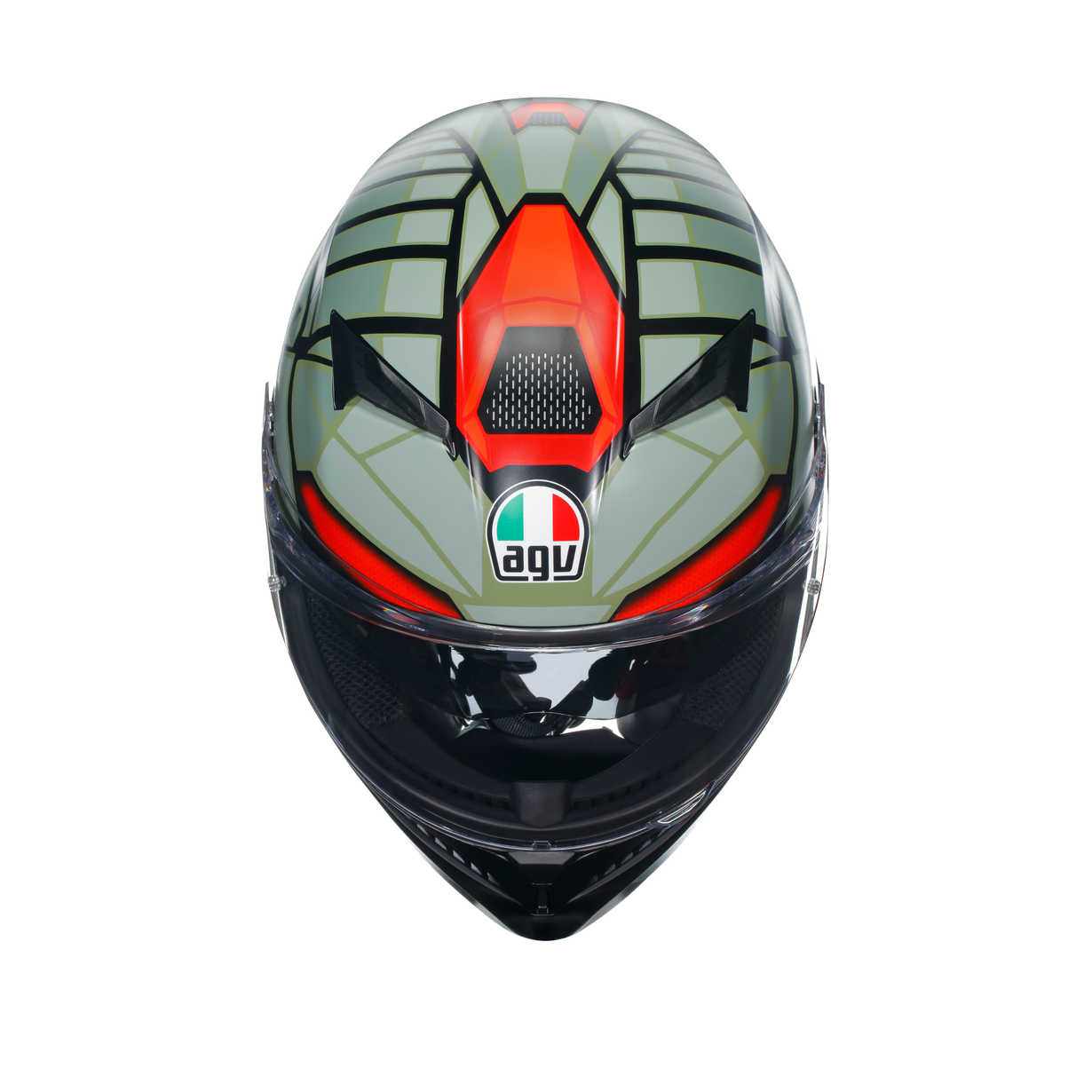 K3 ASIA FIT - DECEPT MATT BLACK/GREEN/RED