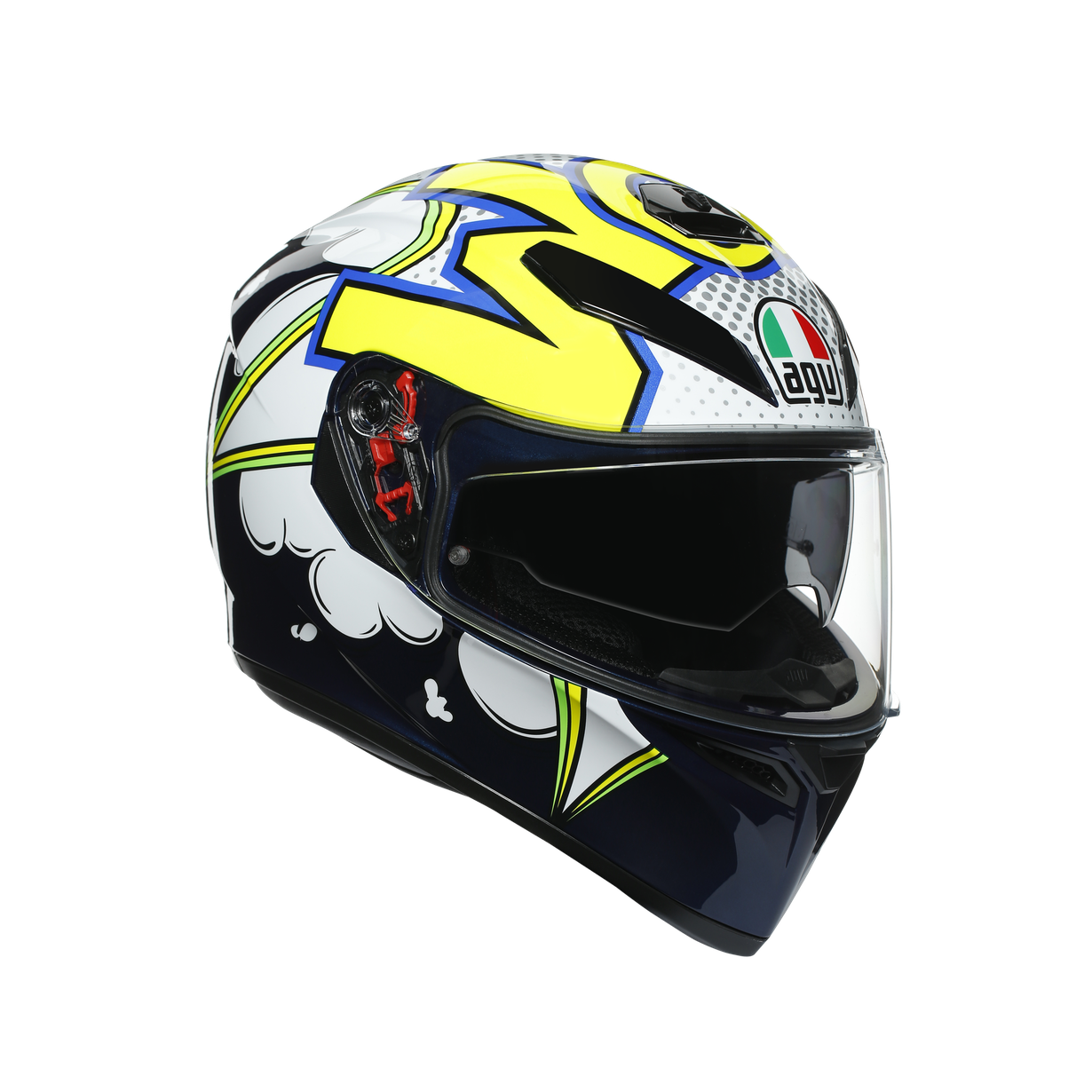 K3 SV ASIA FIT - BUBBLE BLUE/WH/YELLOW FLUO