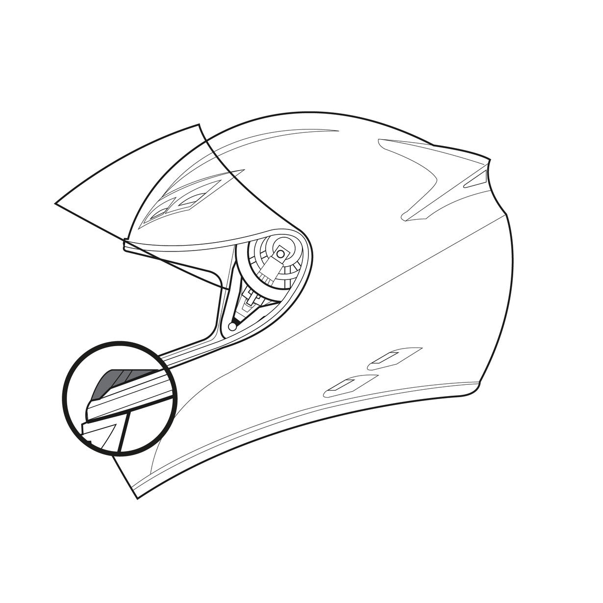 AGV BREATH DEFLECTOR K-3