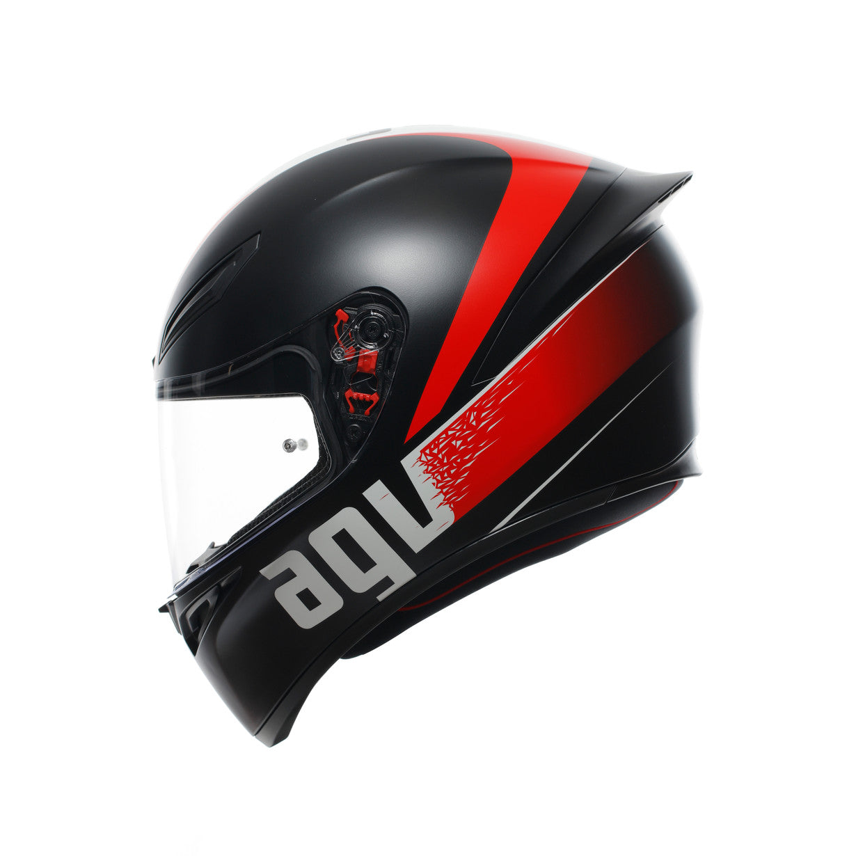 K1 ASIA FIT - GRIP MATT BLACK/RED