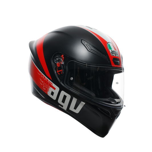 K1 ASIA FIT - GRIP MATT BLACK/RED