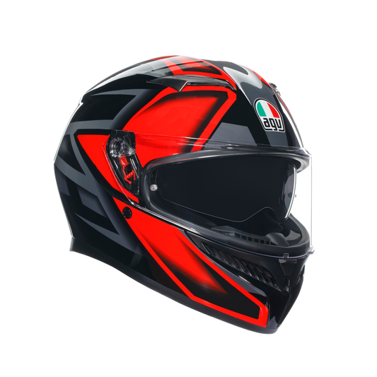 K3 ASIA FIT - COMPOUND BLACK/RED